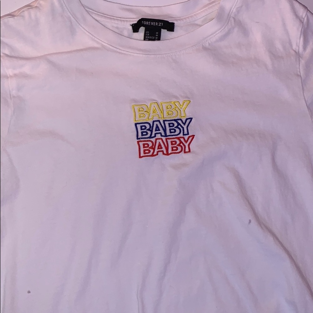 forever 21 shirt that says baby